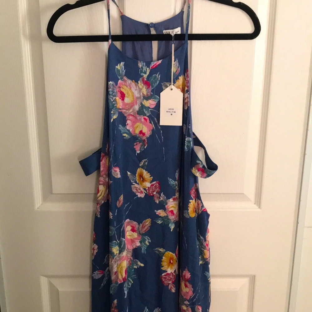 LUNIK flower/cut out summer dress